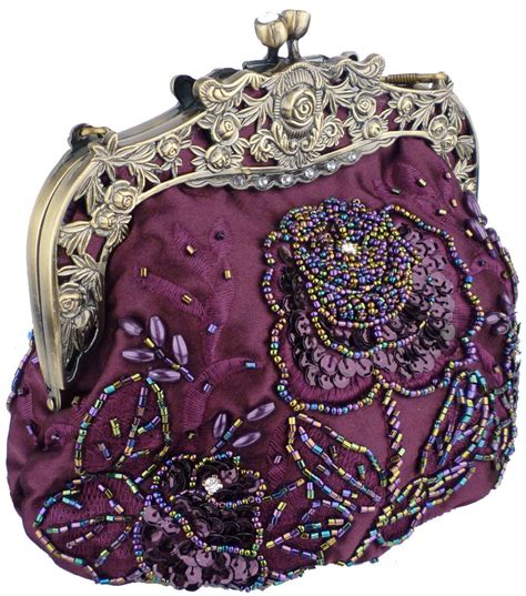 floral evening bag|vintage beaded evening handbags.